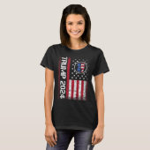 2024 45 47スタンドAmerican Flag Men Women Tシャツ (正面フル)