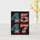 2024 45 47ヴィンテージアメリカ国旗のレトロ4547トランプ カード (黄色い花)