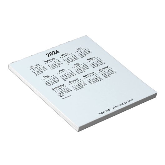 2024 Alice Blue Calendar by Janz Small Notepad ノートパッド (アングル)