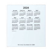 2024 Alice Blue Calendar by Janz Small Notepad ノートパッド (正面)