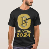 2024 Bitcoin Halving Crypto Cryptocurrency Halveni Tシャツ (正面)