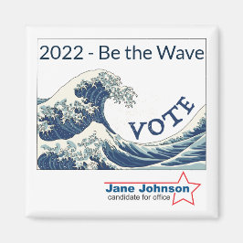 2024 Blue Waveカスタマイズ可能なキャンペーンマグネット マグネット