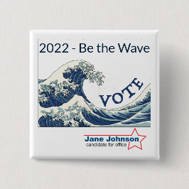 2024 Blue Waveカスタマイズ可能キャンペーンボタン 缶バッジ