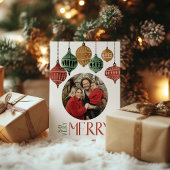 2024 Boho非常に陽気なクリスマスファミリーカード シーズンカード