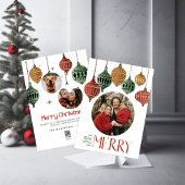 2024 Boho非常に陽気なクリスマスファミリーカード シーズンカード