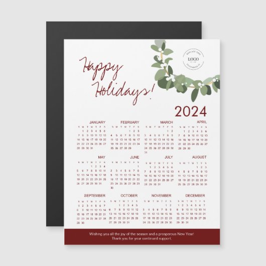 2024 Burgundy Green モダンリースロゴはこちら (正面/裏面)