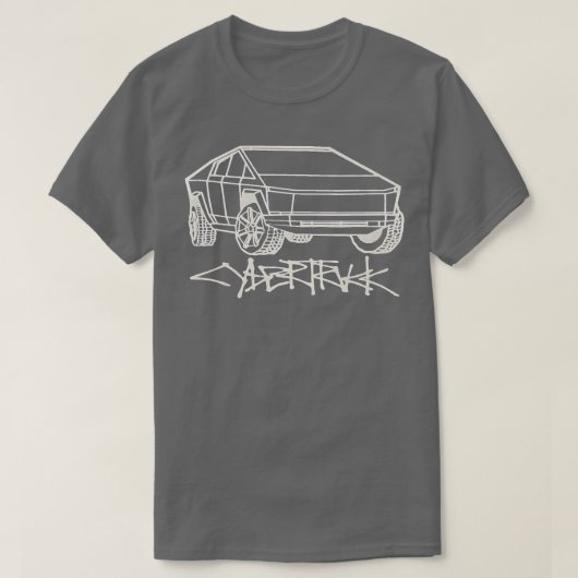2024 CyberTruckキッズフード付きスウェットシャツ Tシャツ (デザイン正面)
