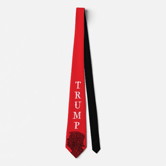 2024 Election Donald Trump For President Red Black ネクタイ (正面)
