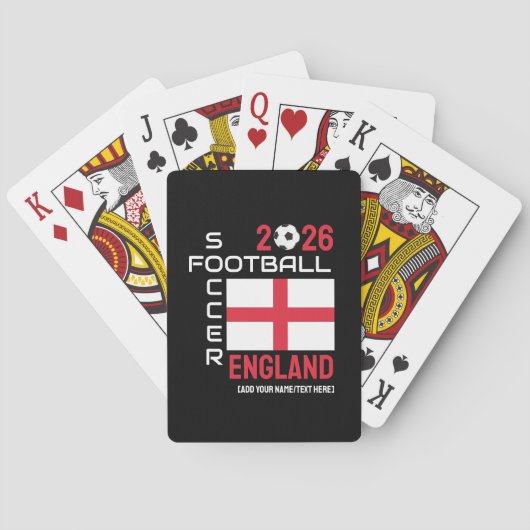 2024 ENGLANDサッカーサッカー名前をカスタムする任意の年 トランプ (裏面)