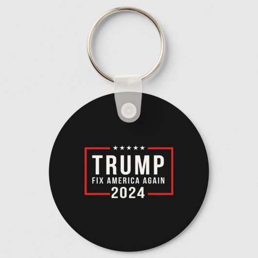 2024 Fix America Again Donald Trump 2024 キーホルダー (正面)