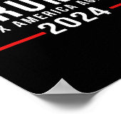 2024 Fix America Again Donald Trump 2024 ポスター (角)