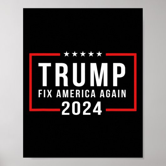 2024 Fix America Again Donald Trump 2024 ポスター (正面)