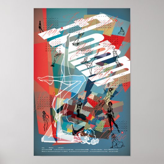 2024 FLOMMus ピンアップカレンダー  ポスター (正面)