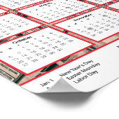 2024 France Calendar in EnglishダウンロードPdf 3.50 ポスター (角)