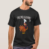 2024 FRIENSGIVING Martini Turkey Friends Thanksgi Tシャツ (正面)