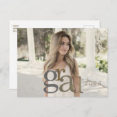 2024 Grad Photo Neutral II発表カード ポストカード (正面/裏面)