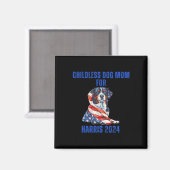 2024 Harris 2024用の子供のない犬の母 マグネット (正面/裏面)