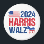2024 Harris Walz民主党議員ドンキーアメリカン選挙 マグネット<br><div class="desc">2024 Harris Walz磁石とアメリカ国旗と民主党議員ロバを赤、白、青で飾った。民主的なパーティー候補として、大統領と副大統領にカマラハリスとティム・ウォルズに投票する。国クール国デザイン。</div>