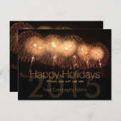 2024 Holidaysカスタマイズ可能な企業のはがき5 シーズンポストカード (正面/裏面)