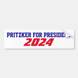 2024 JB Pritzker for Presidentのサポートキャンペーン バンパーステッカー