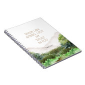 2024 JW年文字詩篇56:3森林水彩 ノートブック (右側)