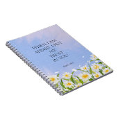 2024 JW年文字詩篇56:3白フローラ ノートブック (右側)