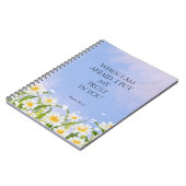 2024 JW年文字詩篇56:3白フローラ ノートブック (左側)