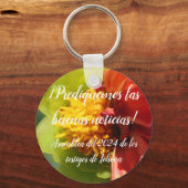 2024 JW asamblea Prediquemos dalia roja キーホルダー (正面)