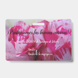 2024 JW asamblea TJ rosas personaliza バッジ