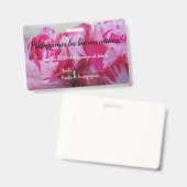 2024 JW asamblea TJ rosas personaliza バッジ (正面&裏面)