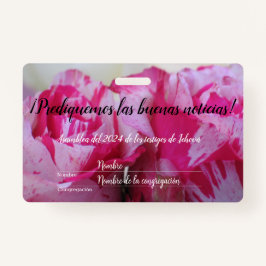 2024 JW asamblea TJ rosas personaliza バッジ