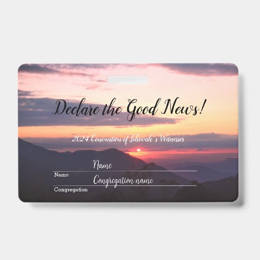 2024 JW convention バッジ (正面)