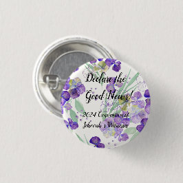 2024 JW Convention Hydrangea petals customize 缶バッジ