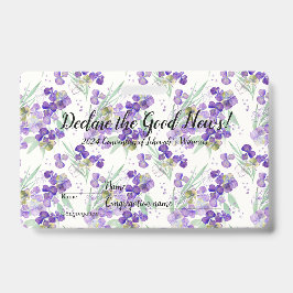 2024 JW convention Hydrangeas  バッジ