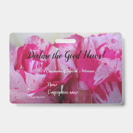 2024 JW convention Roses  バッジ