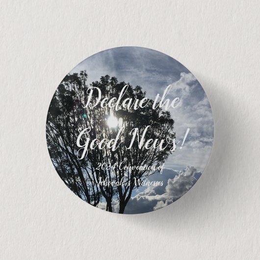 2024 JW Convention sunlight and clouds 缶バッジ (正面)