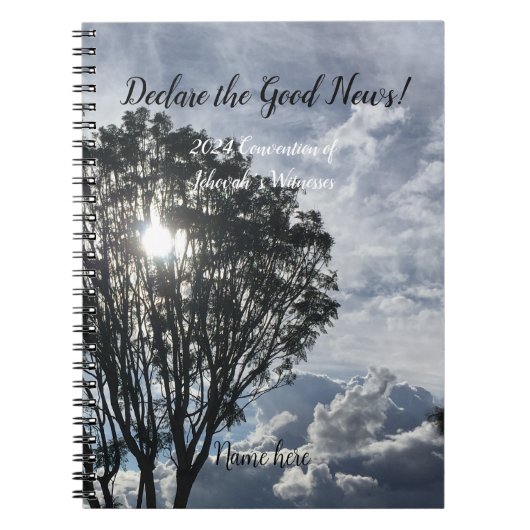 2024 JW Convention sunlight with name ノートブック (正面)