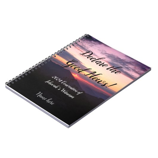 2024 JW Convention Sunset with name  ノートブック (左側)