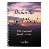 2024 JW Convention Sunset with name  ノートブック (正面)