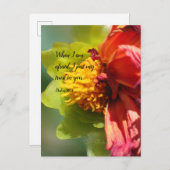 2024 JW year text Psalm 56:3  インビテーションポストカード (正面/裏面)