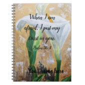 2024 JW year text Psalm 56:3 ノートブック (正面)