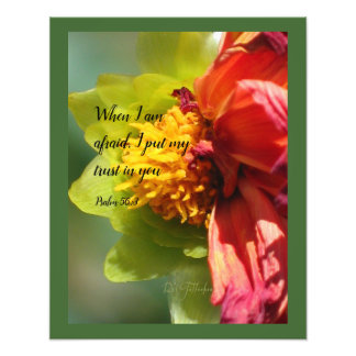 2024 JW year text Psalm 56:3 フォトプリント