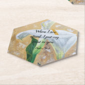 2024 JW year text Psalm 56:3 ペーパーコースター (アングル)