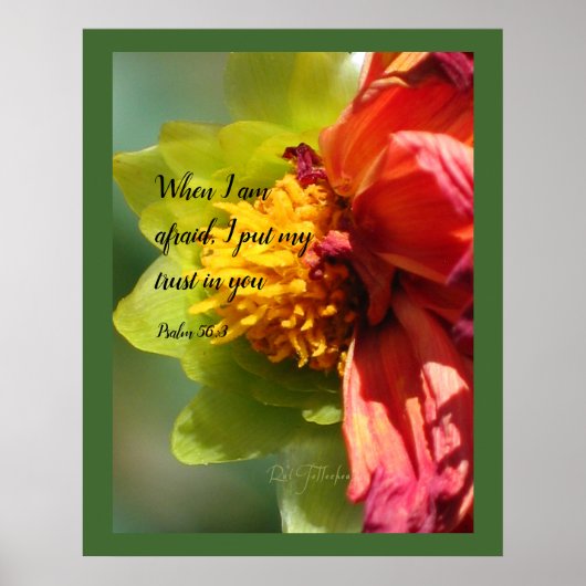 2024 JW year text Psalm 56:3 ポスター (正面)