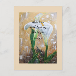 2024 JW year text Psalm 56:3  ポストカード