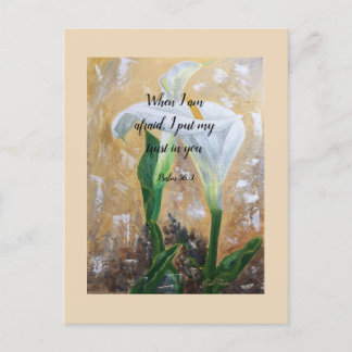 2024 JW year text Psalm 56:3  ポストカード