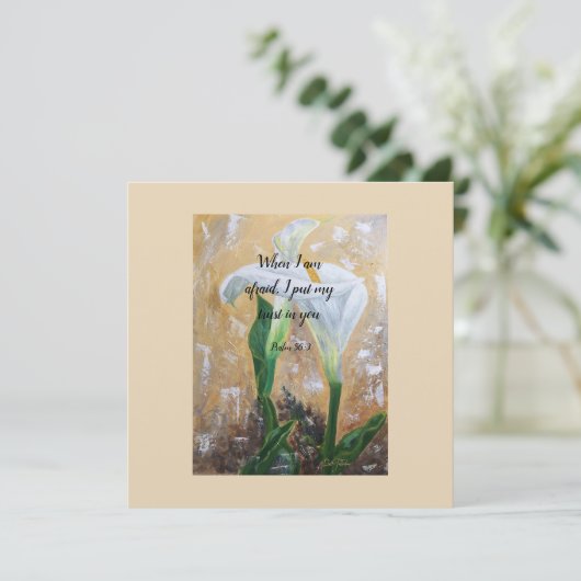 2024 JW year text Psalm 56:3 招待状 (スタンド正面)