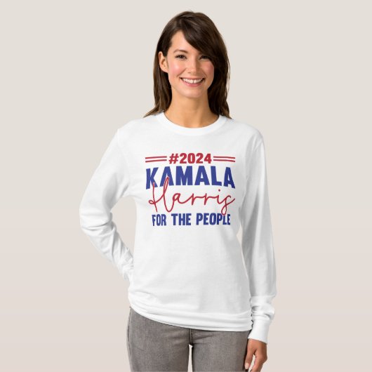 2024 Kamala Harris for the people Tシャツ (正面フル)