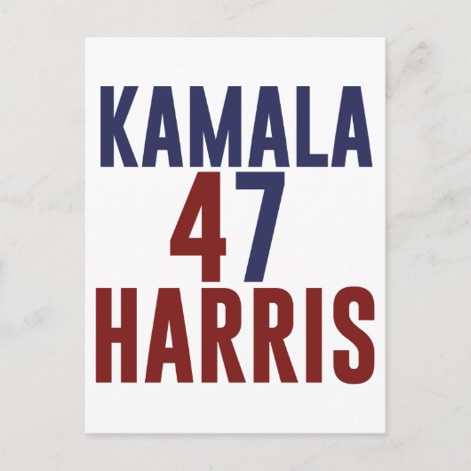 2024 Kamala Harris Madam President USA投票 シーズンポストカード (正面)