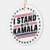 2024 Kamala Harris Madam President USA投票 セラミックオーナメント (左)